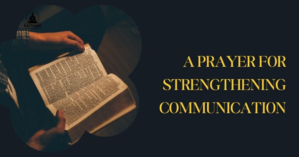 A Prayer for Strengthening Communication