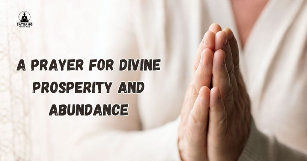 A Prayer for Divine Prosperity and Abundance
