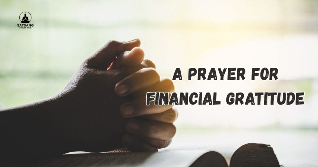 A Prayer for Financial Gratitude