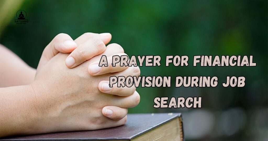 A Prayer for Financial Provision During Job Search
