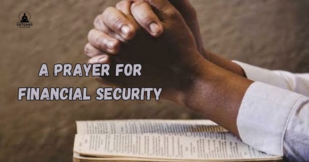 A Prayer for Financial Security