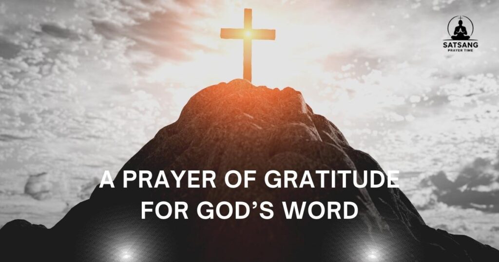 A Prayer of Gratitude for God’s Word