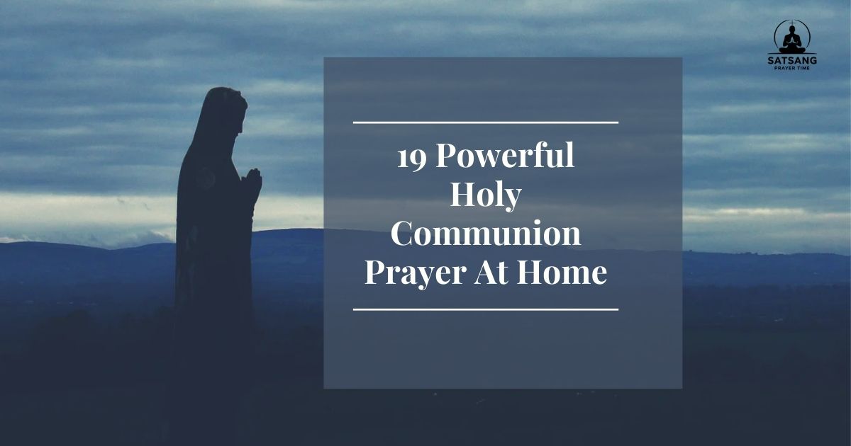 Holy Communion Prayer At Home