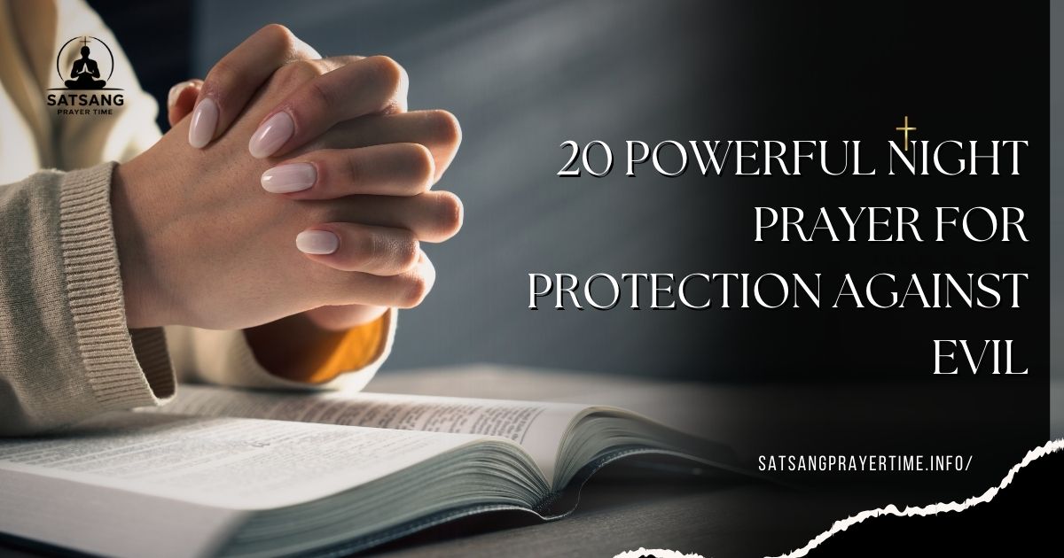 Night Prayer For Protection Against Evil