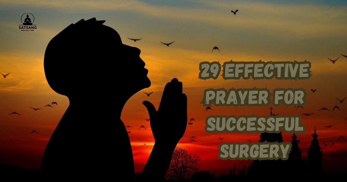 Prayer For Successful Surgery