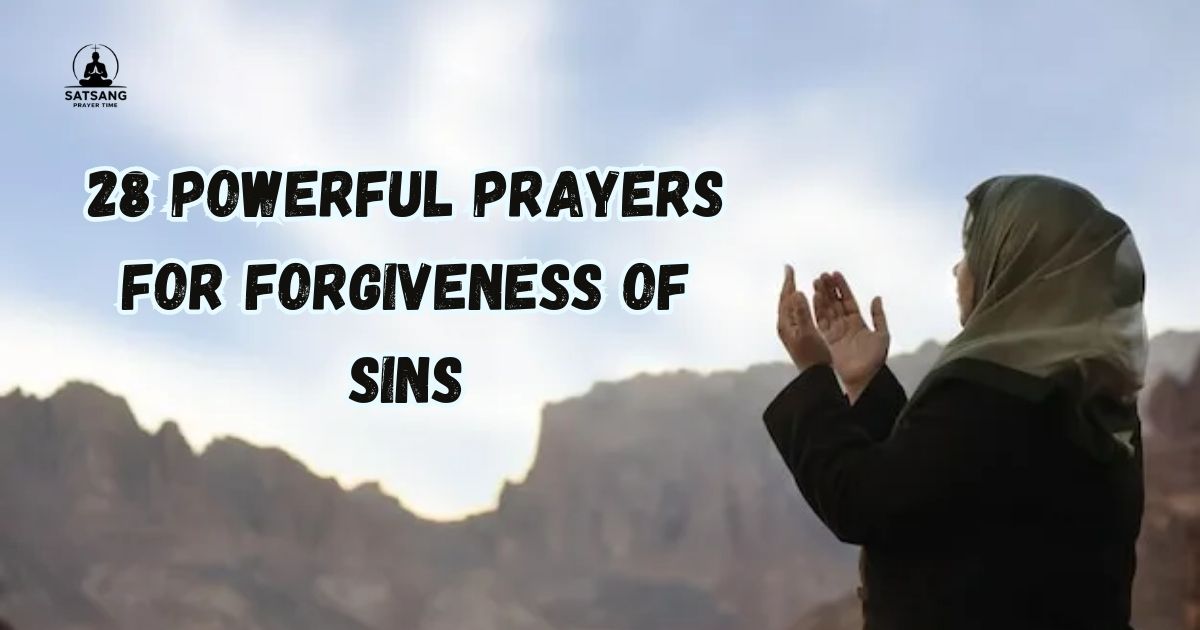 Prayers For Forgiveness Of Sins