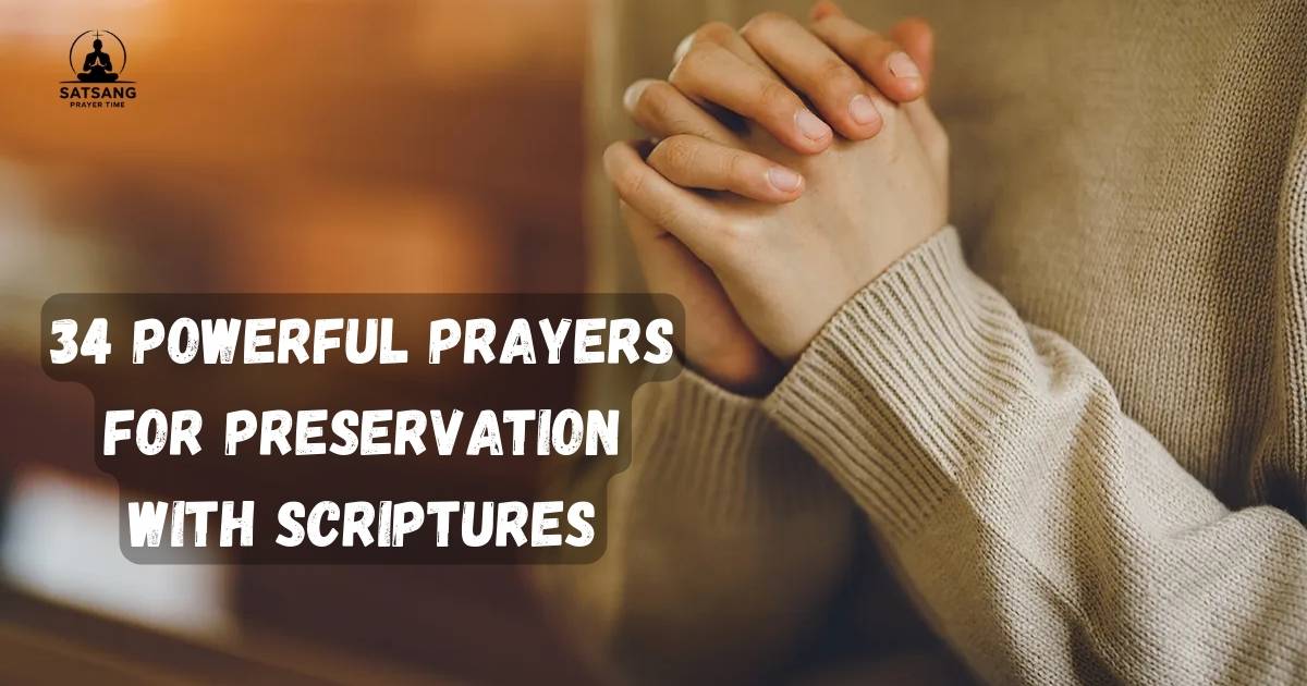 Prayers for preservation with scriptures