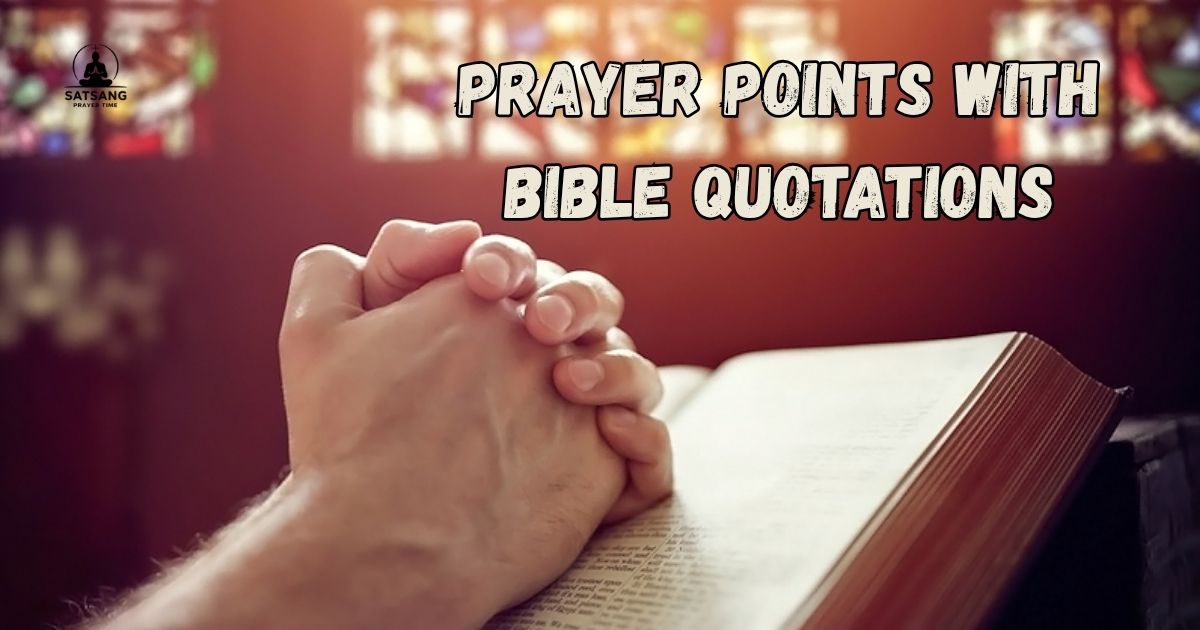 Prayer Points With Bible Quotations